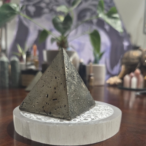 Other - Iron Pyrite Druzy Pyramid #1